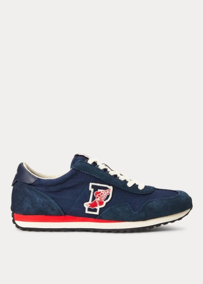 Zapatillas Polo Ralph Lauren Hombre Azul Marino - Train 90 - VEFGW6438